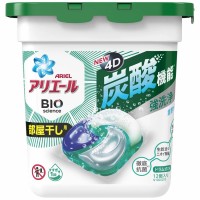 P&G Ariel Bio Detergent 4D Gel Ball (Green) - Indoor Drying 12pcs